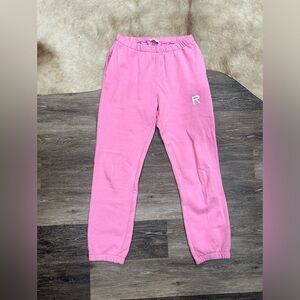 Ragdoll LA Oversized Joggers Medium Pink Sweatpants Casual Streetwear Women